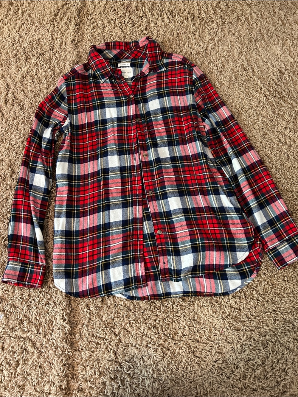 American eagle flannel shirt size small